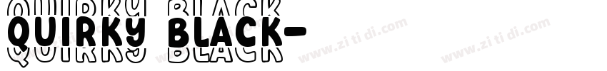 Quirky Black字体转换
